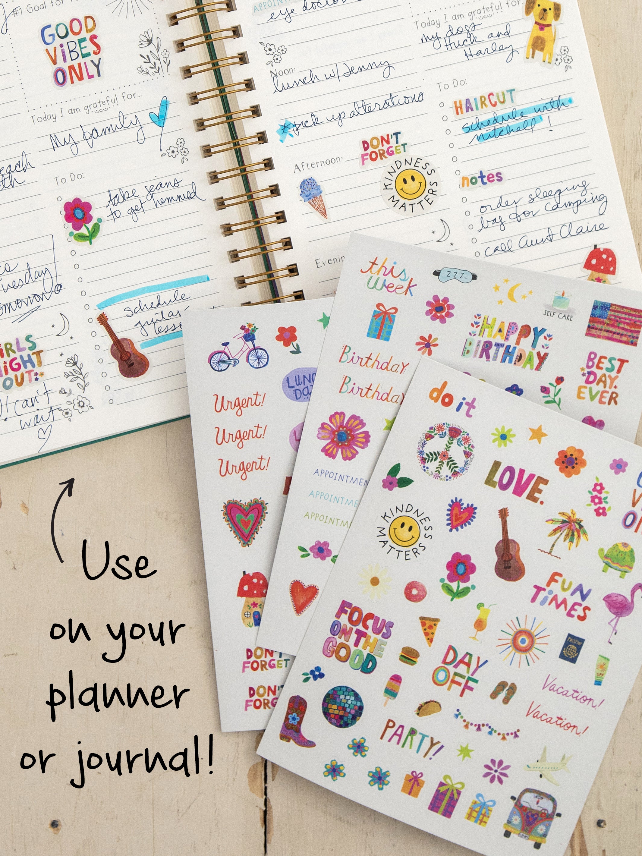Planner Sticker Set, Set of 3 - Multi