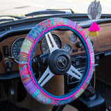 Steering Wheel Cover, 15" - Patchwork