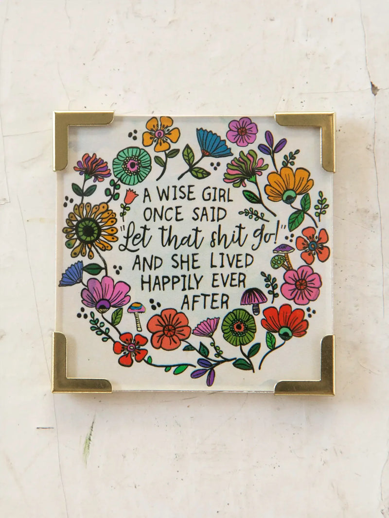 "Wise Girl" Corner Magnet