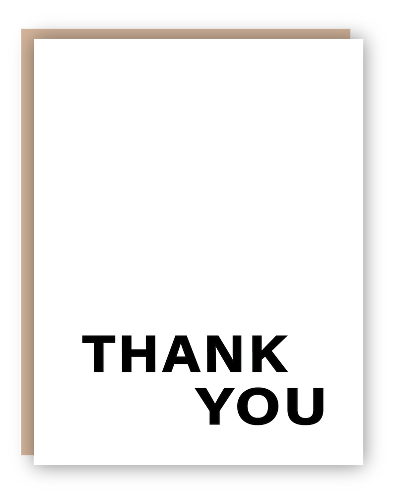 "THANK YOU" Card