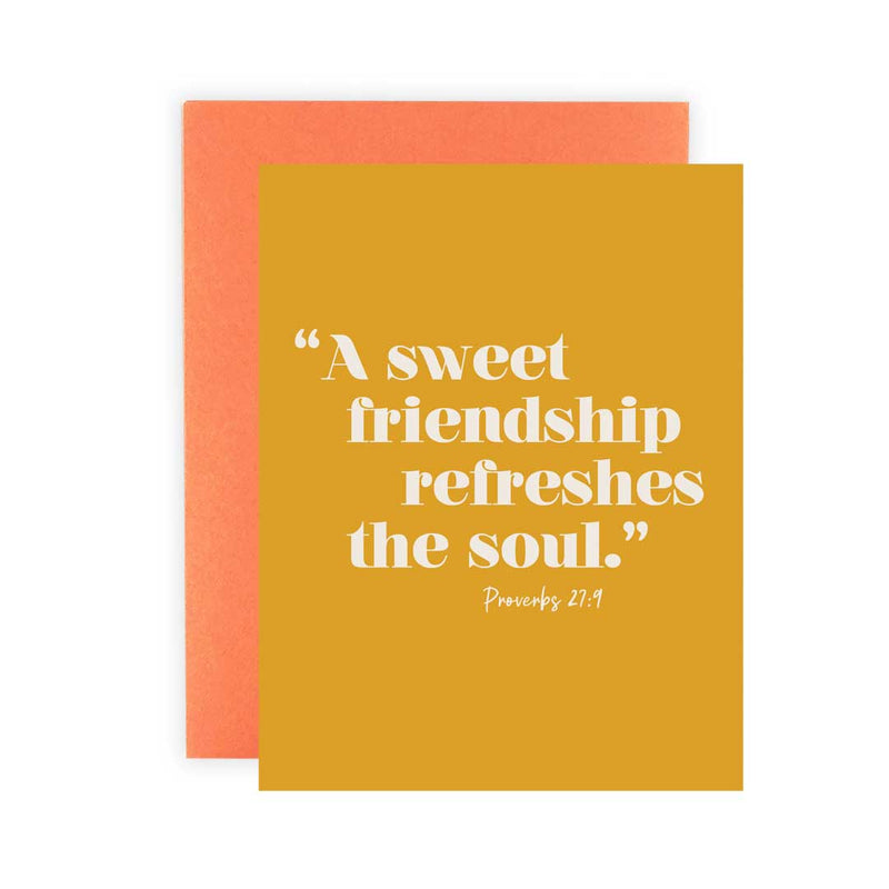 "Sweet Friendship" Appreciation Card