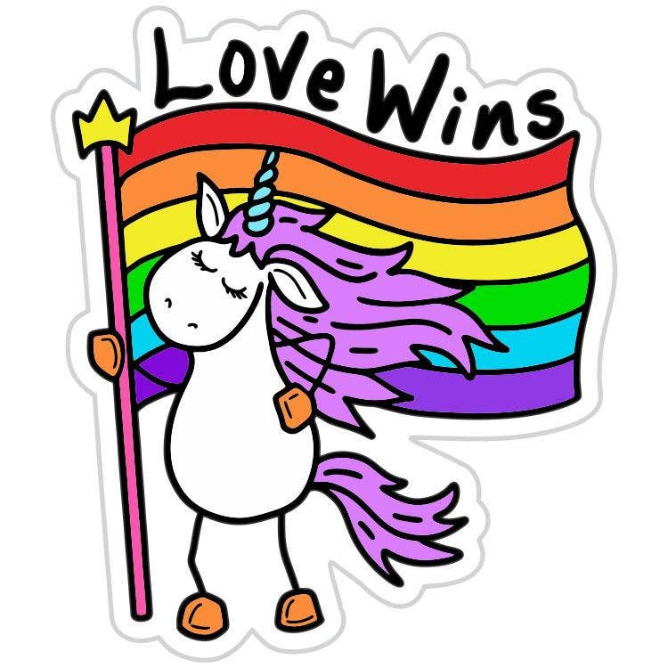 "Love Wins" Pride Sticker