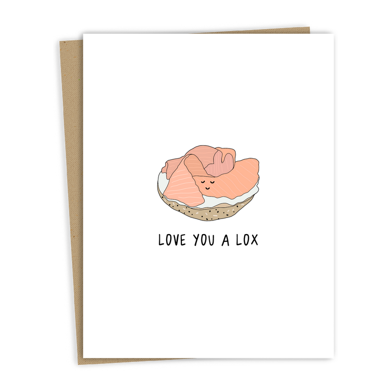 "Love You A Lox" Card