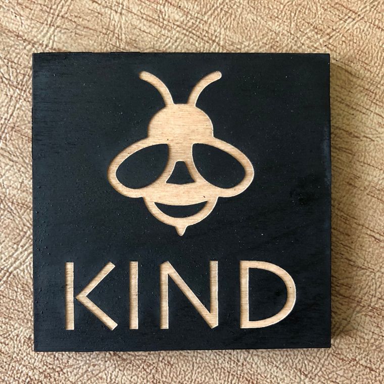 “Be Kind” Wood Magnet