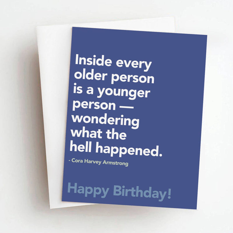 "What Happened?!" Birthday Card
