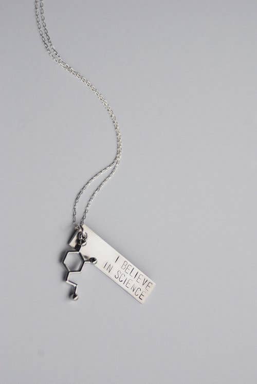 "I Believe in Science" Necklace