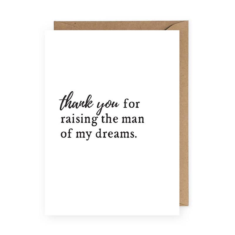"Man of My Dreams" Thank You Card