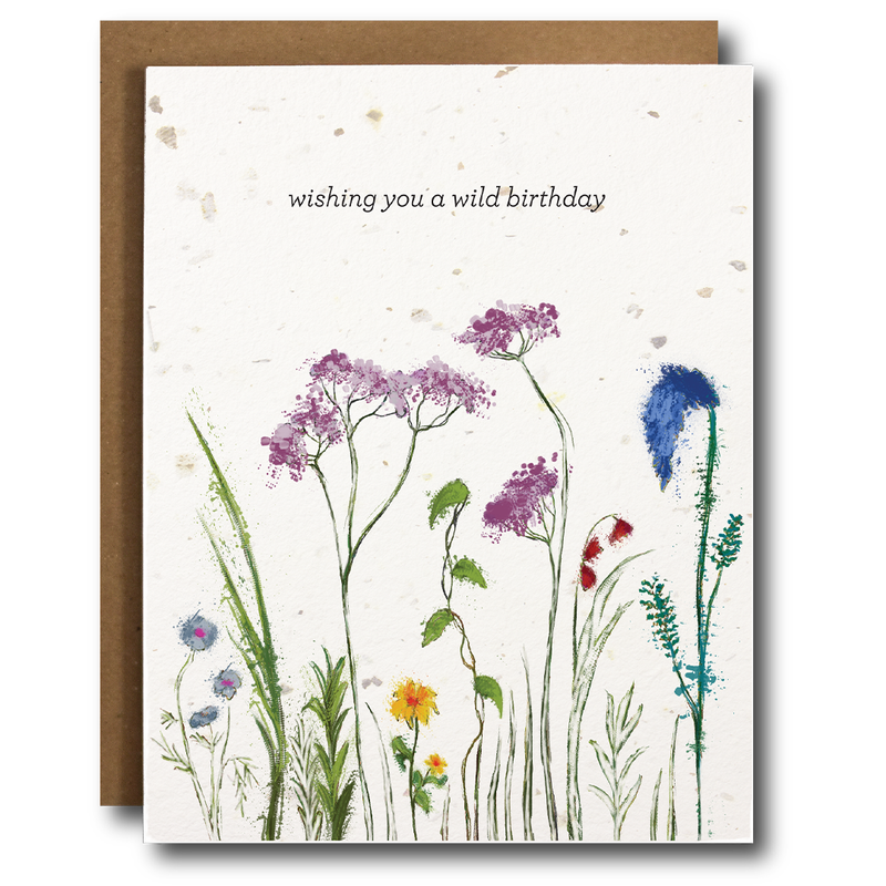 *Plantable* "Wishing You A Wild Birthday" Wild Flower Card
