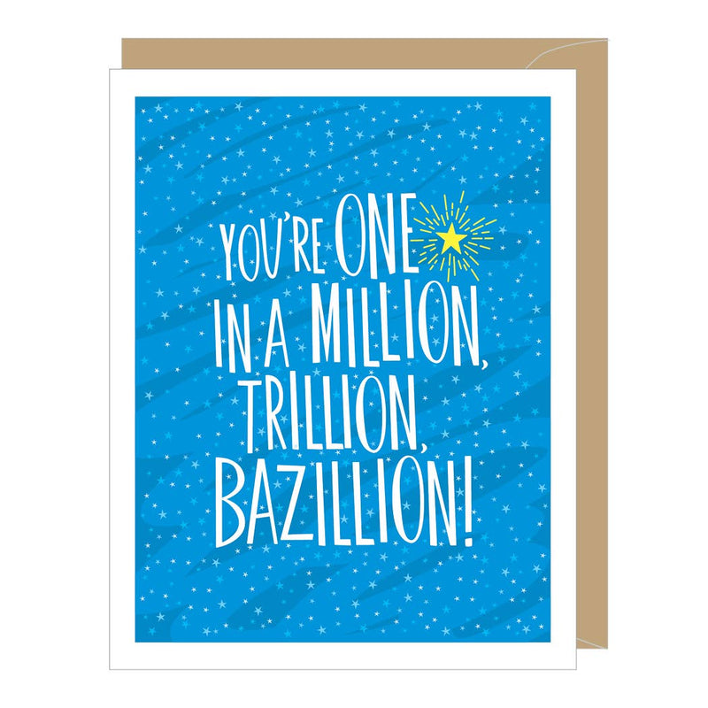 "Million Trillion Bazillion" Thank You Card