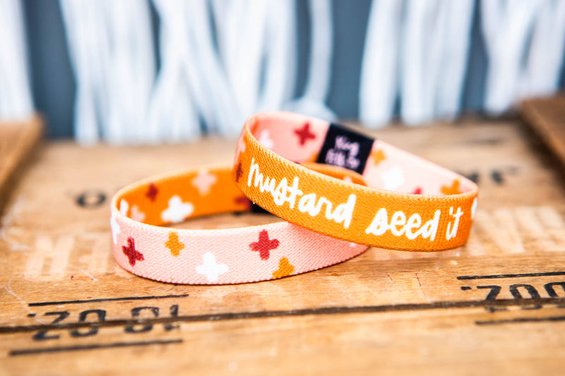 "Mustard Seed It" Stretchy Bracelet: STANDARD