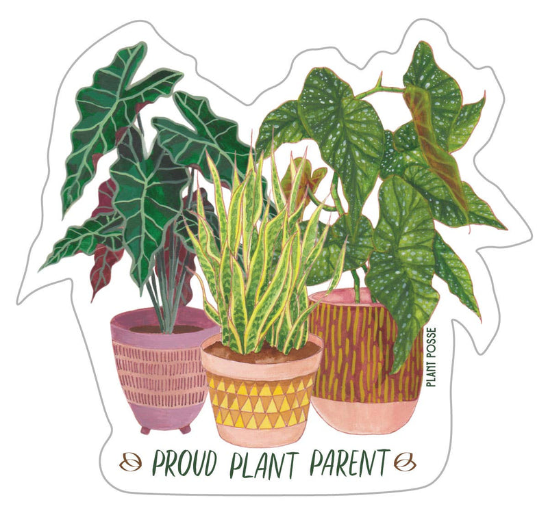 "Proud Plant Parent" Vinyl Sticker
