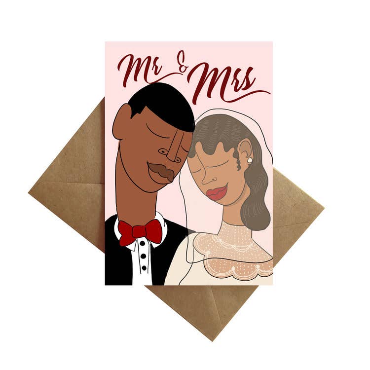 “Mr and Mrs” Wedding Card