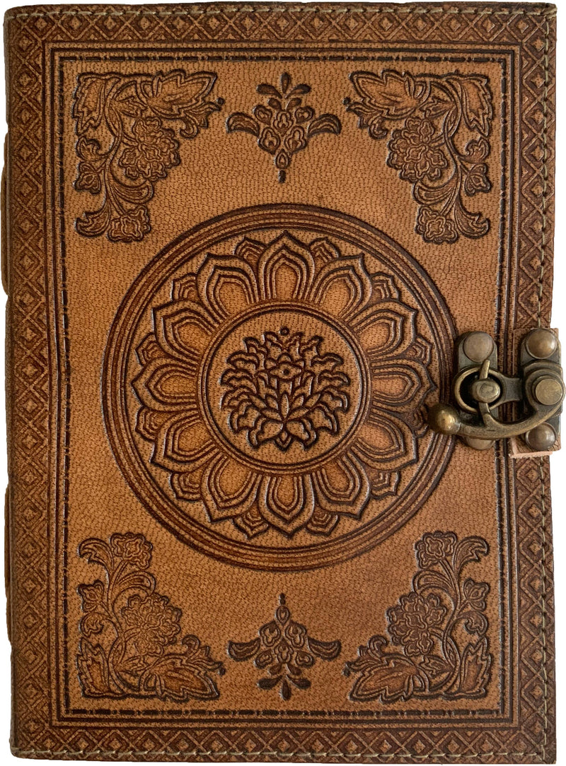 Lotus Blossom Leather Journal