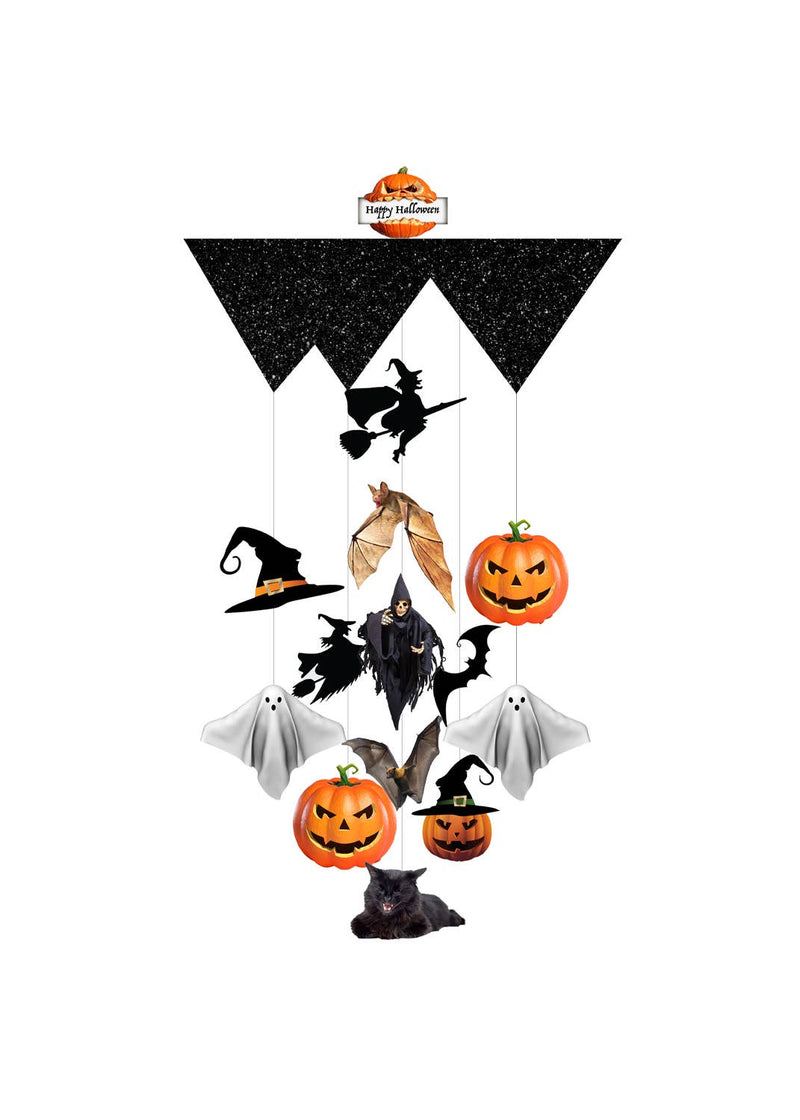 Spooky Halloween Chandelier Card