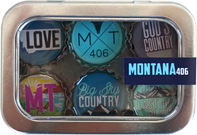 Upcycled "Montana" Magnets - Six Pack
