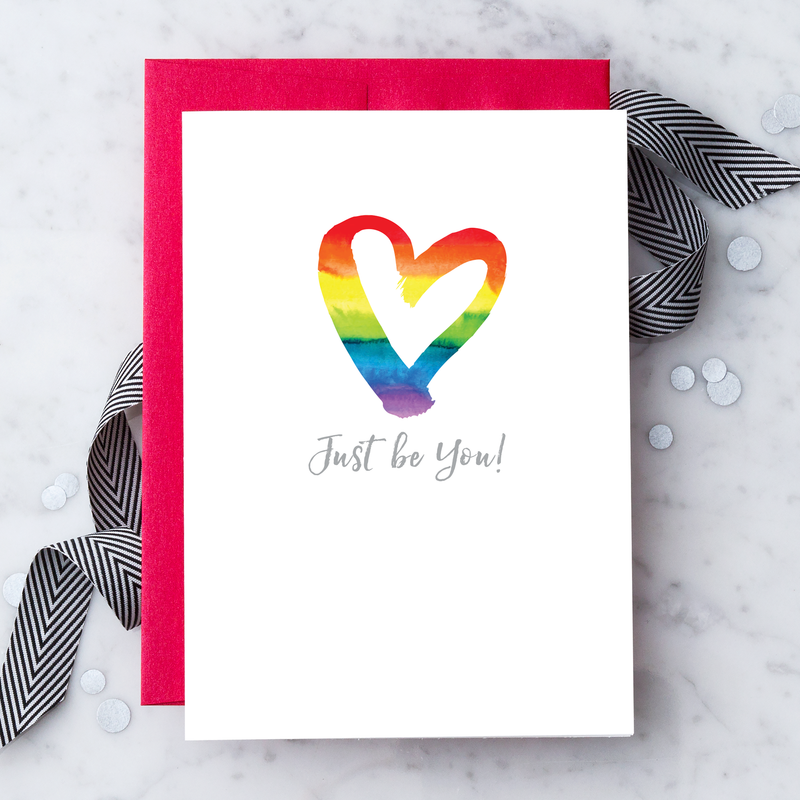 “Just Be You!” LGBTQIA+ Affirmation Card