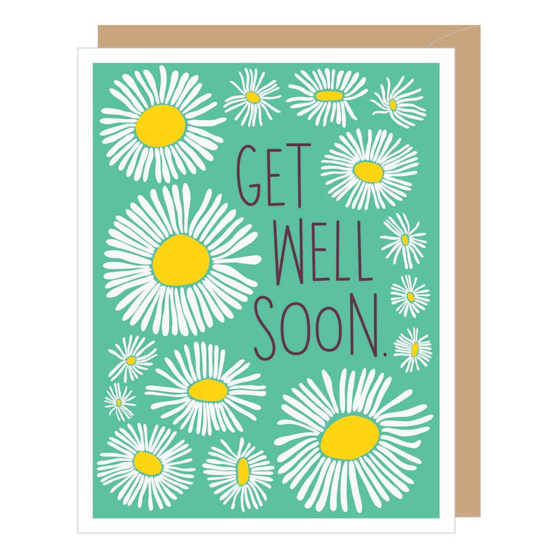 "Get Well Soon" Daisies Card