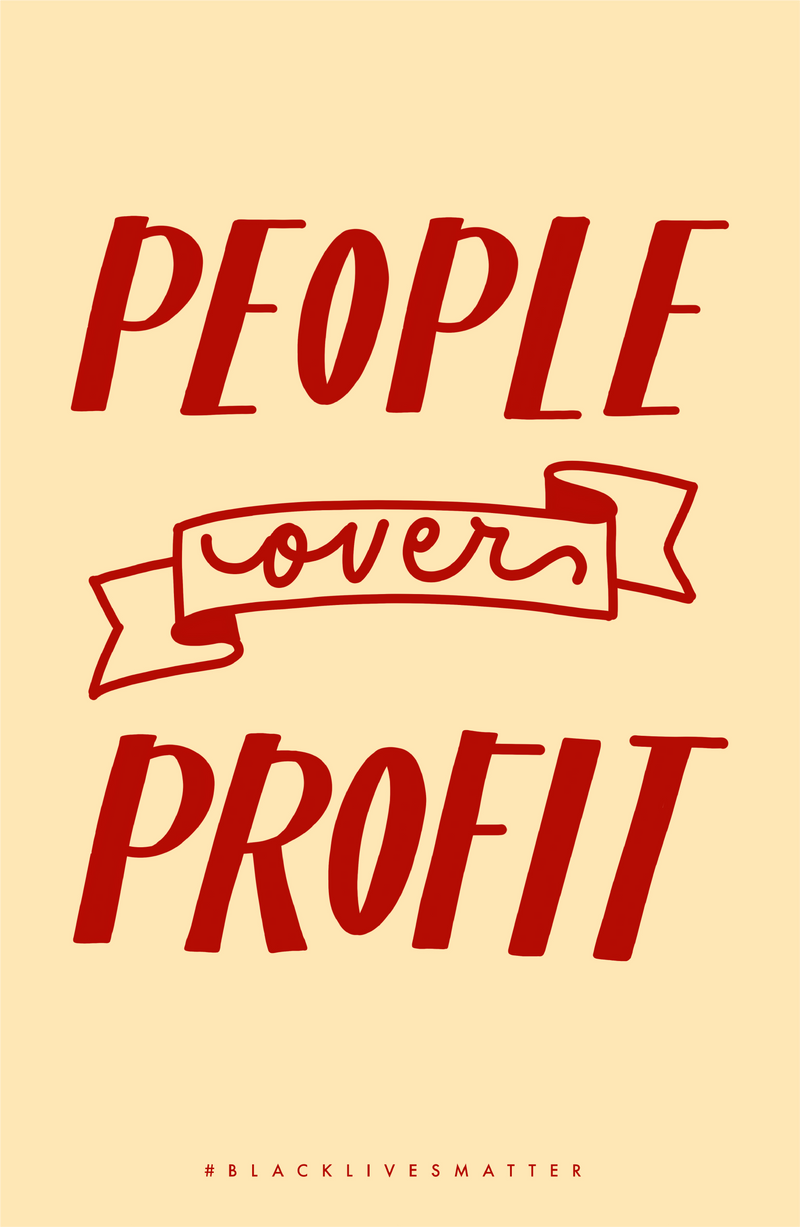 “People Over Profit” Poster