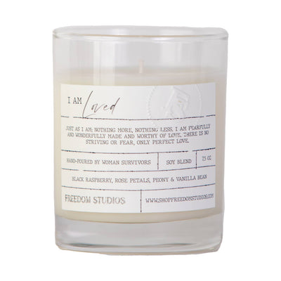 "I Am Loved" Candle