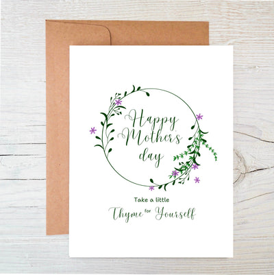 "Take a Little Thyme" Mother’s Day Herb Seed Card