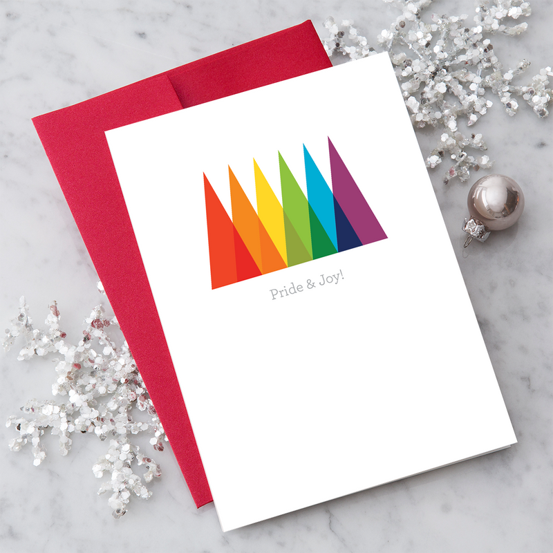 "Pride & Joy" Rainbow Christmas Card