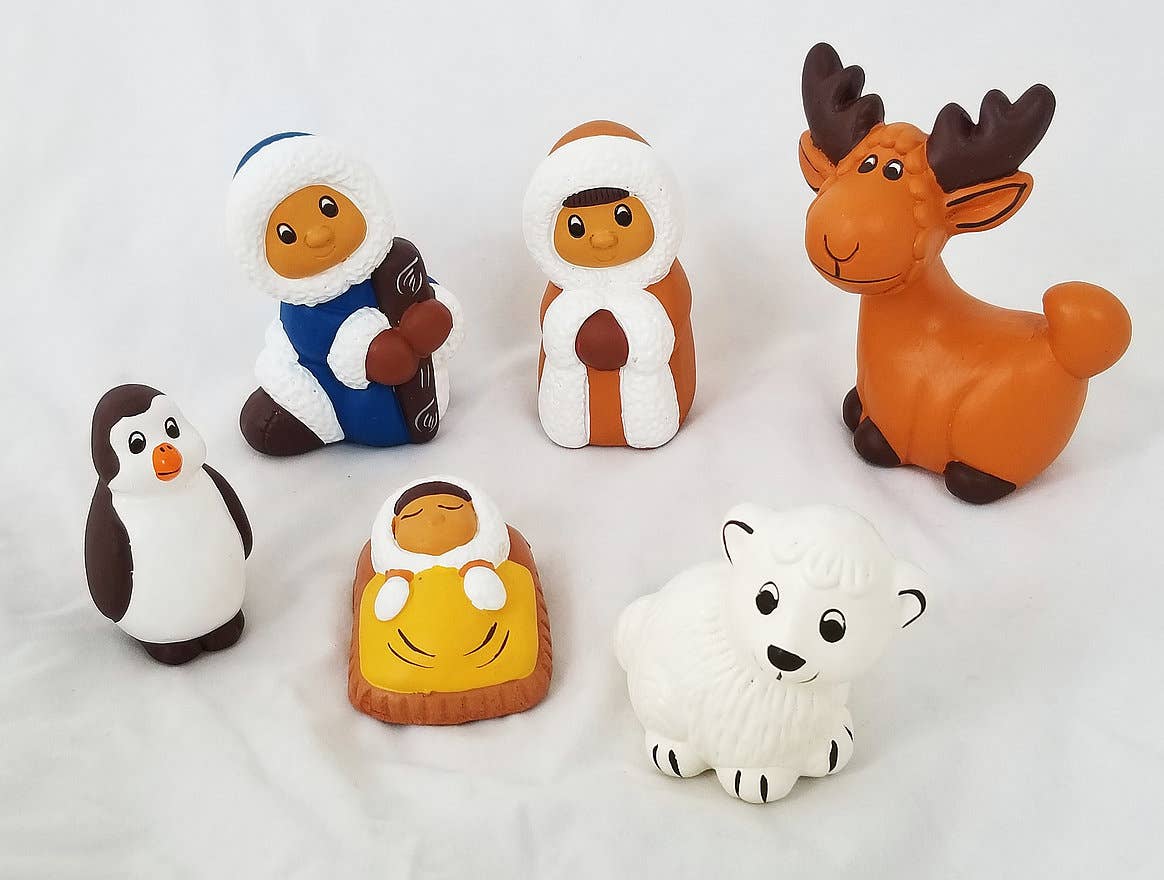 6piece Alaskan Eskimo Nativity Set
