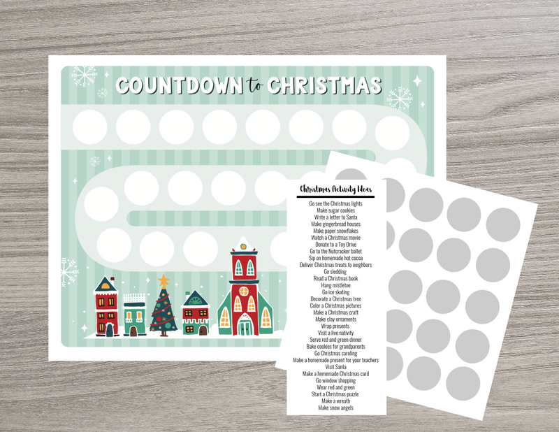 Christmas Village “Countdown to Christmas” Scratch Off Advent Calendar