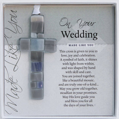 Wedding Mosaic Glass Cross