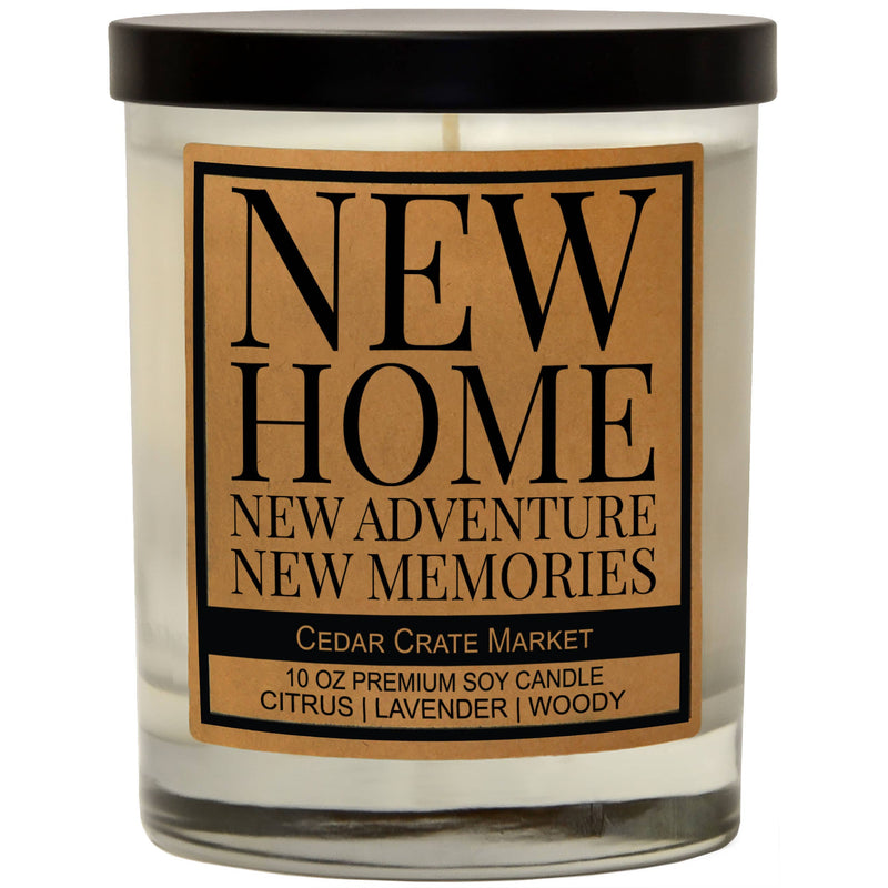 "New Home" Housewarming Celebration Candle