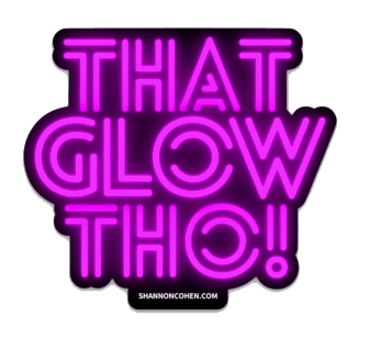 "That Glow Tho" Vinyl Sticker