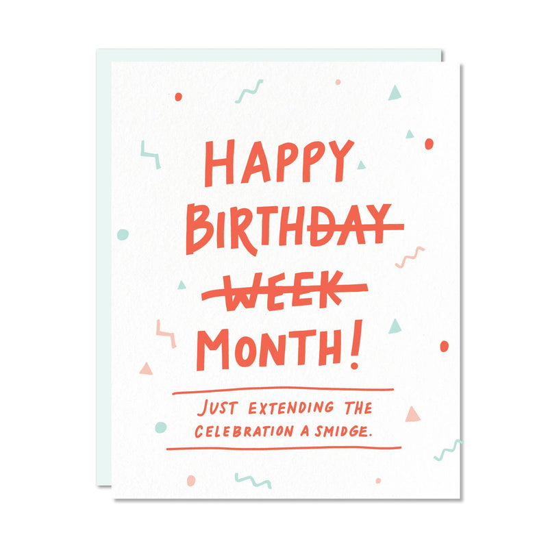 "Happy Birth...Month" Birthday Card