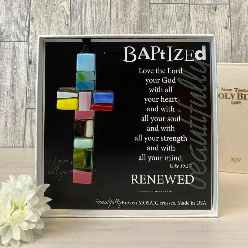 "Baptized" Mosaic Cross
