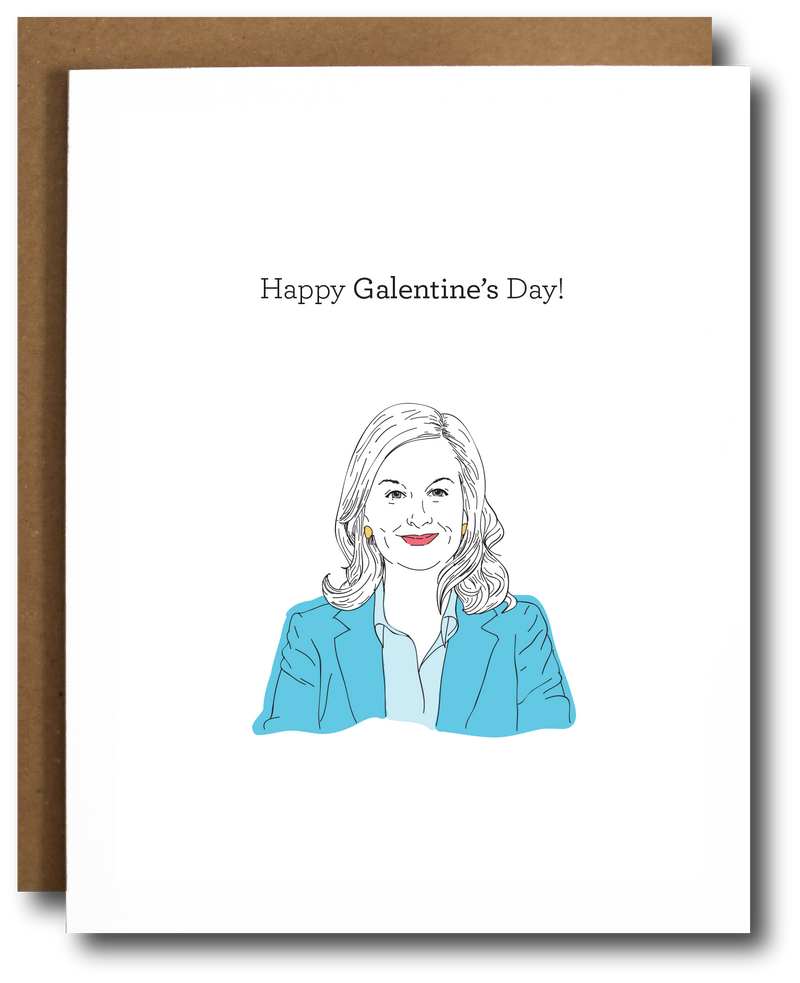 “Happy Galentine’s Day” Leslie Knope Valentine’s Day Card