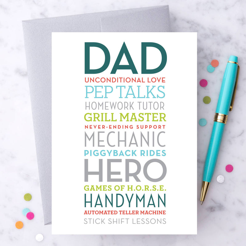 A Celebration of “DAD” Father’s Day Card