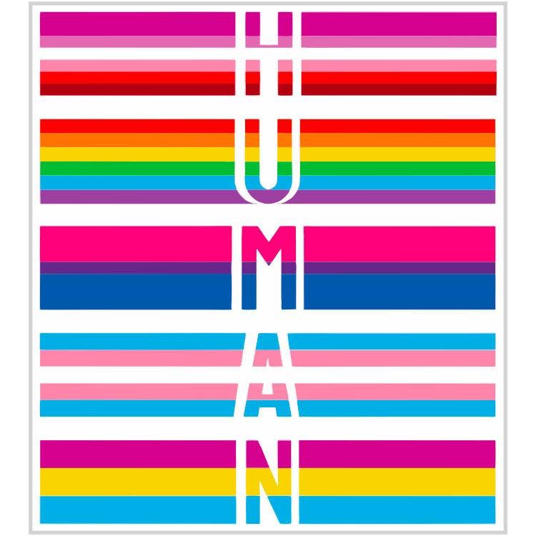 "Human" Pride Sticker