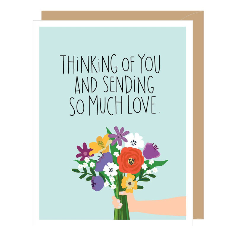 "Thinking of You And Sending So Much Love" Card