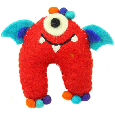 Felt Tooth Fairy Pillow - Red Monster