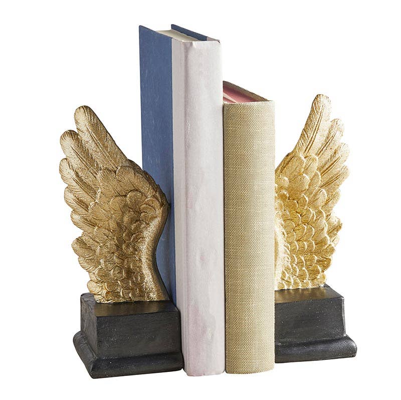 Angel Wing Book End Set