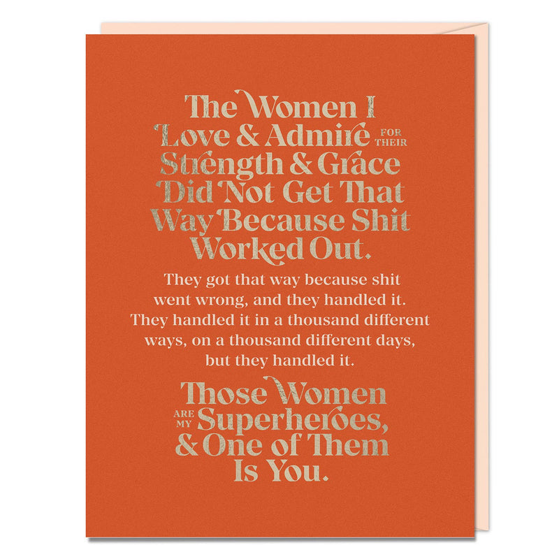 "The Women I Love and Admire" Card