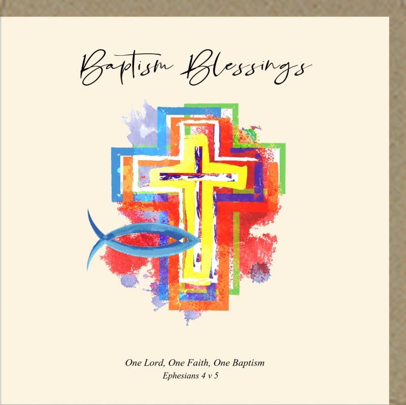 "Baptism Blessings" Card