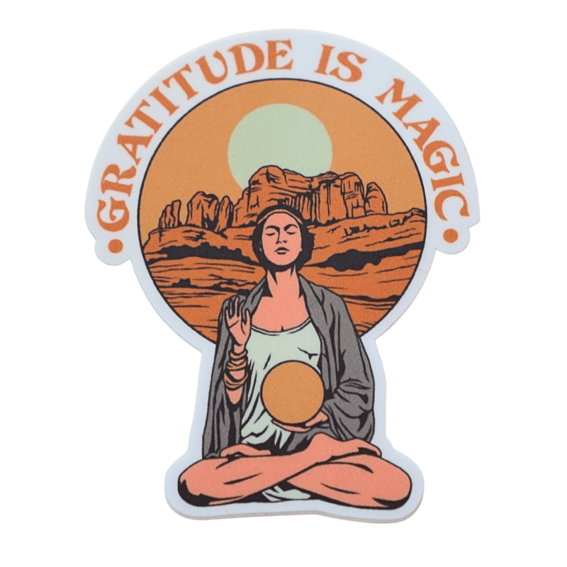 "Gratitude is Magic" Vinyl Sticker