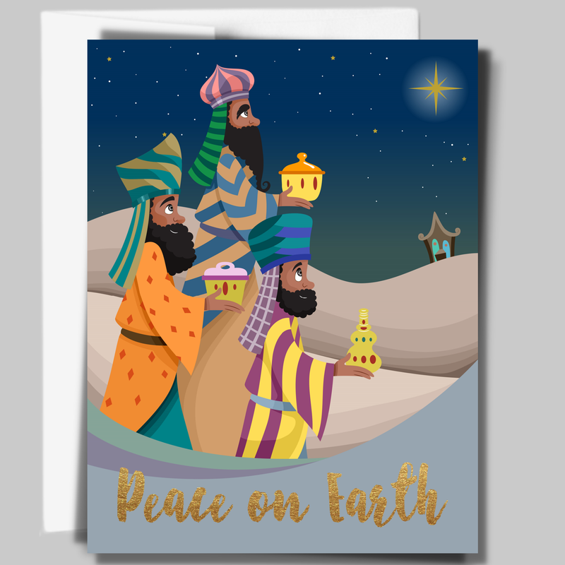 "Peace On Earth" Three Kings Christmas Card