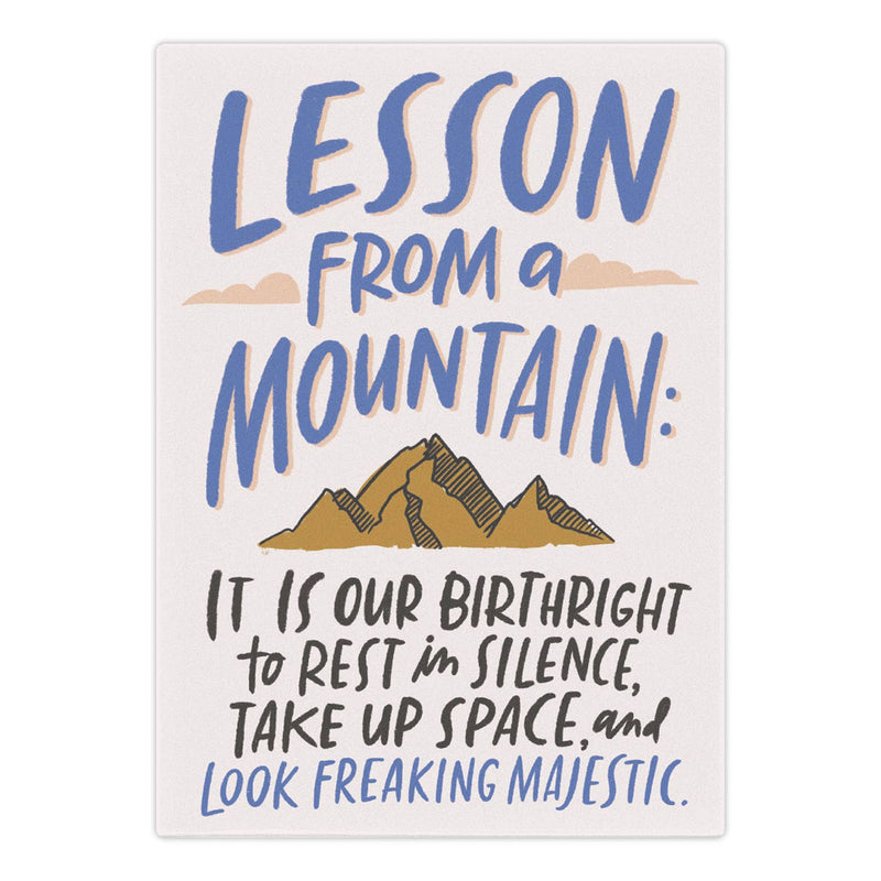 "Lesson From a Mountain" Magnet