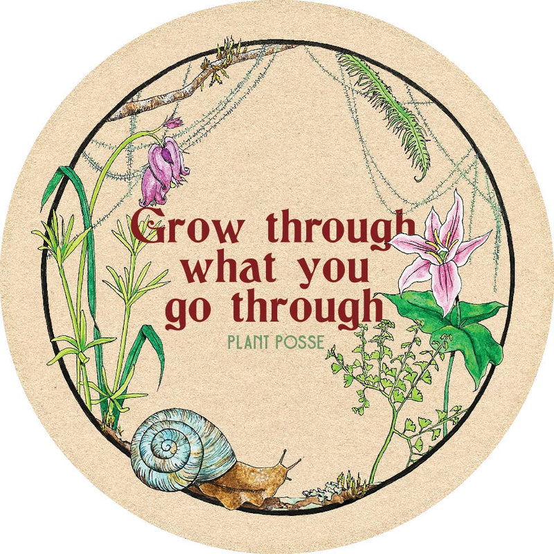 "Grow Through What You Go Through" Vinyl Sticker