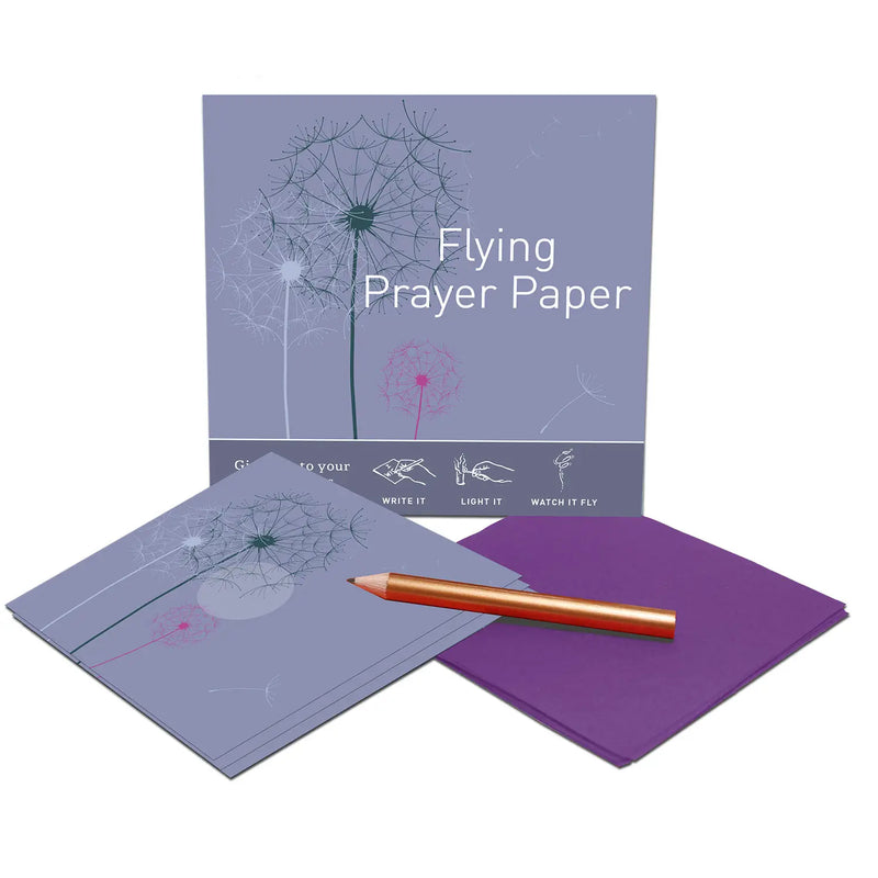 "Dandelion Prayer" Flying Wish Paper (Mini with 15 Wishes + Accessories)