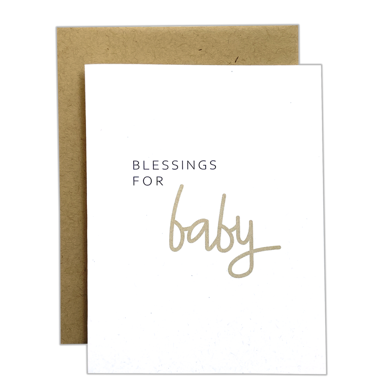 "Blessings For Baby" Card