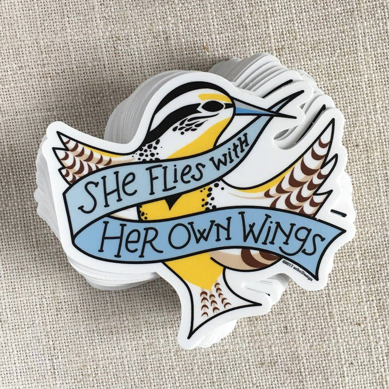 “She Flies With Her Own Wings” Vinyl Sticker