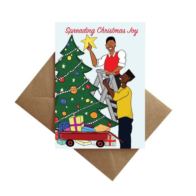 “Spreading Christmas Joy” - His & His Christmas Card