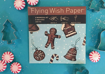 "Gingerbread" Flying Wish Paper (Mini with 15 Wishes + Accessories)