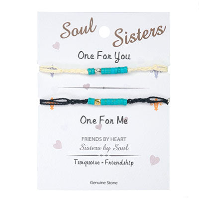 "Soul Sisters" Bracelets - Black/White